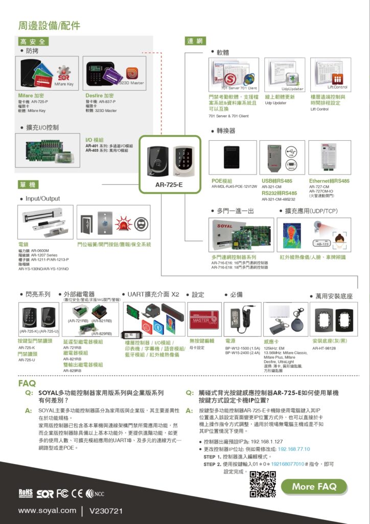 玄奇科技｜弱電整合工程專家｜門禁管制-AR-725-E_04